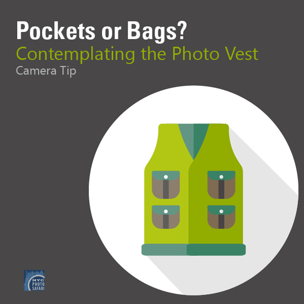 photo vests and camera bags for photo tours
